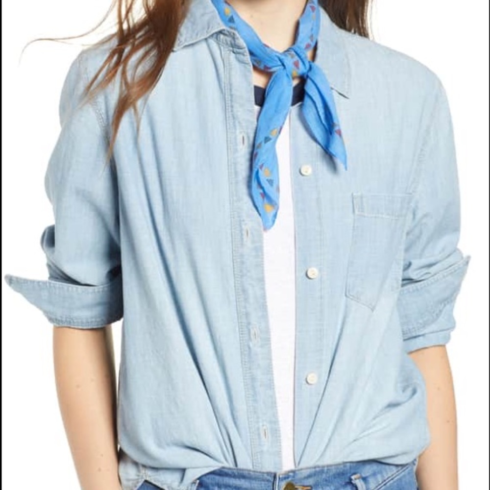 🔥LAST ONE! ✌🏼NWT MADEWELL ‘SANTA FE’ BANDANA!💙 - Picture 2 of 8